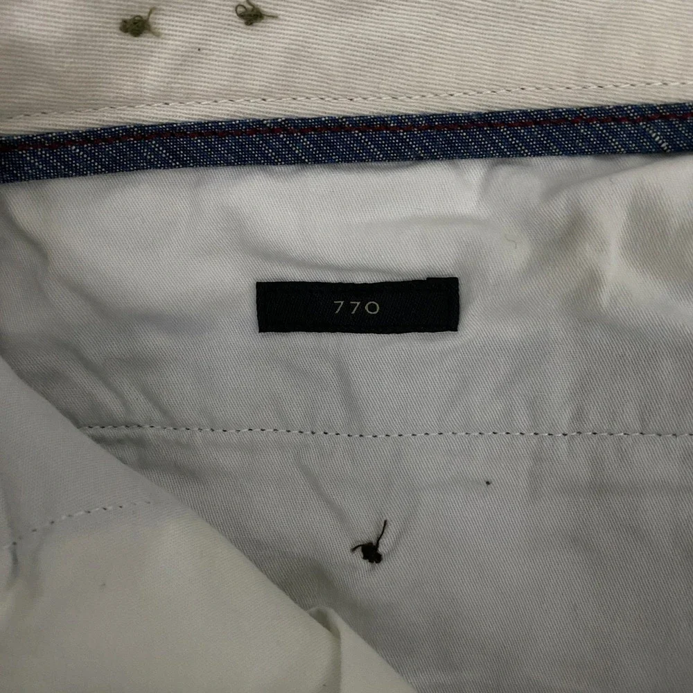 J.Crew 770 Pants Mens 31x32 Blue Baird McNutt Cotton Irish Linen Chino Dress